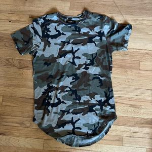 Pac Sun camo long tee womens M green army